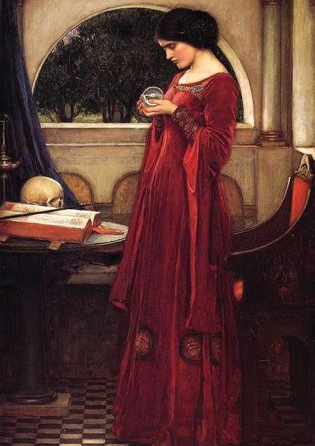 The Crystal Ball by John William Waterhouse